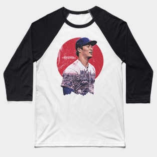 Yoshinobu Yamamoto Los Angeles D Portrait Baseball T-Shirt